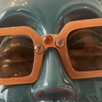 NWOT tan squarish sunnies with embellishments Photo 0