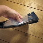 Schutz  clearly pointed toe flat black and clear 7 Photo 4