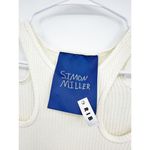 Simon Miller Anz Rib Cutout Bodycon Dress Macademia Size M White Size M Photo 6