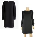 J.Crew NWT   long-sleeve dress in 365 crepe Black Photo 1