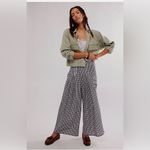 Free People  East Side Trousers Pants - black/white Sz S New no tags Photo 3