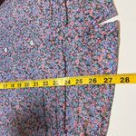 J Jill Spring Floral Button Up Purple Pink Size XL Cotton Long Sleeve Easter Photo 8
