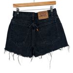 Levi's Vintage 70s Levi’s 951 Womens 8 Orange Tab Black Denim Cutoff Shorts Made in USA Photo 2
