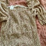 Blush floral print smocked mini dress size large Photo 4