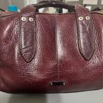 Frye  Oxblood Leather Satchel Barrel Bag Vintage Photo 4