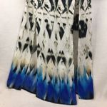 Love Sam White & Blue Maxi Tye Dye Slit Skirt M NEW Size M Photo 3