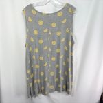 Cato  Plus Size‎ 18 20 Tank Top Gray Lemon Print Knit Rayon Scoop Neck Cami 1570 Photo 1