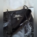 Lulus My Desire Black Lace Slip Dress Medium – Satin LBD, Cocktail, Date Night Photo 5