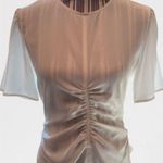 Rag and Bone Runched Ruffle Off White Blouse Photo 0