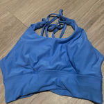 Blue Halter Sports Bra Size M Photo 0