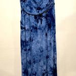 Belle Beach By Kim Gravel Tube Dress Blue Tie Dye Size XL pockets elastic top Photo 2