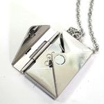 Silver Letter Envelope Love Note Necklace Photo 2