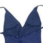 Aerie Swimsuit Navy One Piece V Neck Plunge M Medium Photo 2