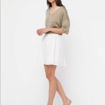 Oak + Fort  White Eyelet Skater Skirt Photo 4