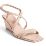 Caslon  Wedges Size‎ 7.5 Womens Sandals Pink Leather Open Toe Photo 0