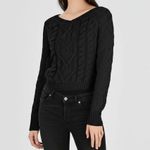 AUDREY PARKS Sweater Womens Size XS Black Knitted Pullover Soft Minimalist Chic Photo 0