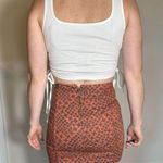 Free People  Orange Mini Skirt Size 4 Photo 4