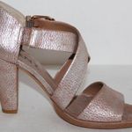 DKNY Harlow Henna Pink Leather Open Toe Heel 6.5 M Photo 3