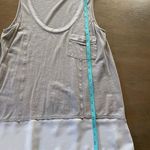 Anthropologie Pure + Good Top Tank Tunic Women's S   2 tone Gray Fray detail EUC Photo 8
