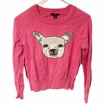 Gap Size Medium Pink English Bulldog Crewneck Cotton Crewneck Sweater Photo 1
