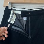 Max Mara Weekend‎  Black Velvet Wide Leg High Waist Trouser Pants Size 6 Photo 5