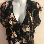 Torrid  Textured Print Blouse Flutter Short Sleeve 2X Dressy Career Business Wear Photo 4