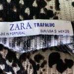 ZARA Animal Print Snakeskin Long Sleeve Turtle Neck Midi Bodycon Dress Size S Photo 2