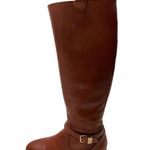 Ava & Aiden All Leather Brown Zippered Knee High Fashion Riding Boots Sz 6 Photo 3