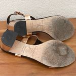 Kate Spade NY Rose Gold/Black Chunky Block Heel Sandals Size 6.5 Photo 6