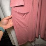 Olivia Blu Olivia Blu Women's Dusty Rose Open Front Long Style Cardigan Size L 3/4 Sleeves Photo 4