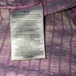 BCBGeneration * Purple Tie-Dye Smocked Cami Ruffle Trim Top Size Medium Photo 5