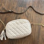 Cream Quilted Crossbody Bag Photo 0