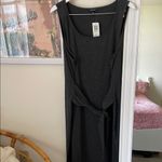 Torrid NEW  Charcoal Grey Jersey Tie-Front Sleeveless Shift Dress 3X 22–24 Photo 3