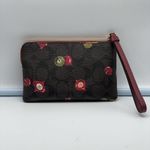 Coach Signature Holiday Ornament Print Wristlet NWT Photo 5