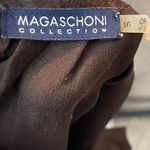 Magaschoni  Silk‎ Sleeveless Top Brown Photo 5