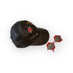 new ℓαѕт 1 ᨎ Smooches Embroidery Baseball Cap ᨎ Shiny Black Coated ᨎ Lip𝚜 Patch Photo 6