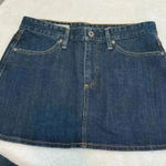 AG Adriano Goldschmied Adriano Goldschmied AG Skirt Size 29 The Mini A-Line Denim Skirt Dark Wash Photo 0