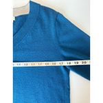 Orvis Teal Merino Wool V Neck Pullover Long Sleeve Sweater Women's Size S Preppy Photo 7