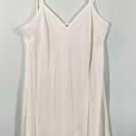 Joie  Women White V-neck Spaghetti Strap 100% Silk Slip Dress Photo 0