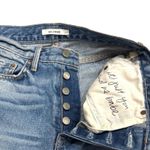 GRLFRND Karolina High Rise Crop Jean Distressed Raw Hem Stripe Revolve Size 26 Photo 7