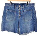Gap  5” Girlfriend Blue Denim Jean Short Mid-rise 14T Classic Jorts Photo 0