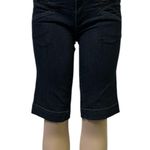 Boom Boom Jeans Boom Boom Denim Mid Rise Blue Jean Bermuda Shorts Dark Wash Juniors Size 7 Photo 5