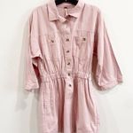 Free People | Hazel Pink Shirt Dress 100% Cotton Blend XS Photo 5