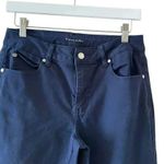 Tahari Denim Jeans Navy Skinny Leg Designer Cotton Blend Mid-Rise SZ 8/29 # 1582 Photo 2