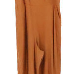 Old Navy  Linen Blend Cami Jumpsuit Wide Leg Warm Coffee Womens Granola  Size XL Photo 0