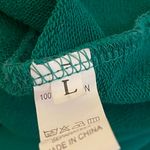 Boutique Holiday Santa Sweatshirt Green Size L Photo 5