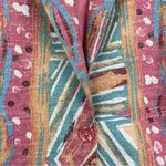 Vintage 80s 90s Pastel Retro Funky Blazer Jacket Sz 16 Boho Aztec Western Print Pink Photo 14