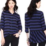 Fossil  Silk Blouse- Beautiful classy tailored style! Size Small Photo 1