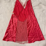 Victoria's Secret  Coral Satin Slip Dress LARGE Photo 1
