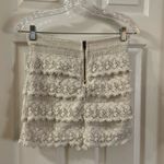 American Eagle AEO Off White Crochet Lace Tiered Skirt size 2 Photo 3